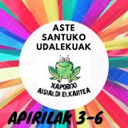 ASTE SANTUKO UDALEKUAK 2018: Izen-ematea zabalik