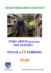 SOLASALDIA PAKO ARISTI IDAZLEAREKIN