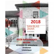 San Blas 2018 Festa-Batzordea